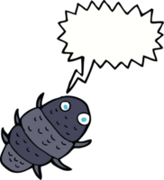 tecknad serie insekt med Tal bubbla png