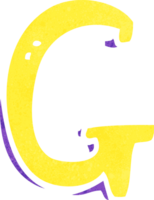 cartoon letter G png