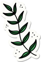 tattoo style sticker of laurel png