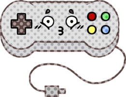 comic book style cartoon game controller png