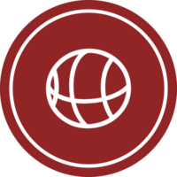 basketbal sport cirkelpictogram png