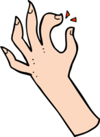 simbolo della mano del fumetto png