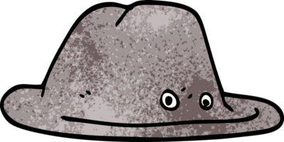 cappello di doodle del fumetto png