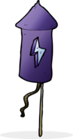 cartoon firework rocket png