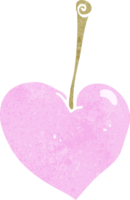 cartoon heart cherry png