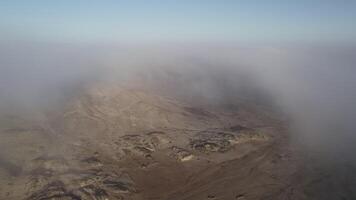 Fog over the desert in Namibia luderitz video