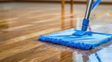 AI generated how to clean the hardwood floor photo