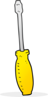 hand drawn cartoon screwdriver png