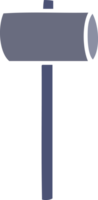 cartoon doodle of a mallet png