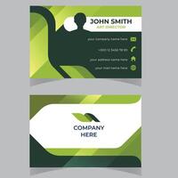 professional corporate business card template vector