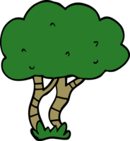 arbre de griffonnage de dessin animé png