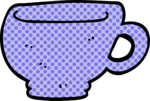 taza de garabato de dibujos animados png