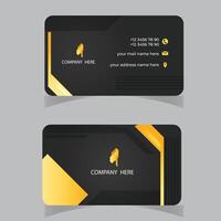 Double-sided creative business card template. Portrait and landscape orientation. Horizontal and vertical layout. Vector illustration