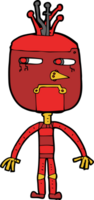 robot de dibujos animados divertido png