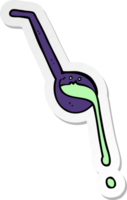 pegatina de un cucharón de dibujos animados png