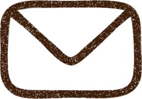 mail symbool houtskooltekening png