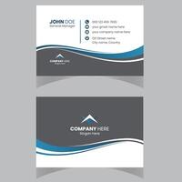 Abstract gradient business card template vector