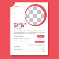 Home Sell Flyer Design vector