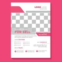 Home Sell Flyer Design vector