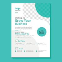 Corporate Flyer Design Templates vector