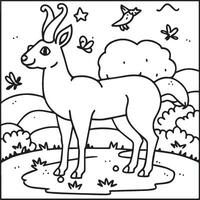 Domestic animals coloring pages. Animal coloring pages for coloring book. Animal outline images. Animal coloring pages vector