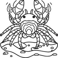 Ocean animals coloring pages. Sea life coloring pages. Ocean animal outline images. Ocean animals vector outline coloring pages