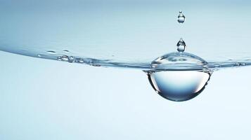 AI generated a drop of water hanging from a wire photo