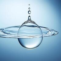 AI generated a drop of water hanging from a wire photo