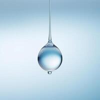 AI generated a drop of water hanging from a wire photo