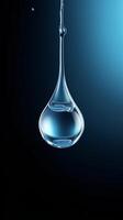 AI generated a drop of water hanging from a wire photo