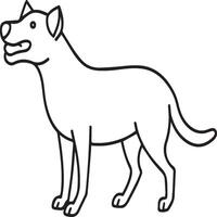 Domestic animals coloring pages. Animal coloring pages for coloring book. Animal outline images. Animal coloring pages vector