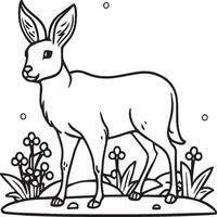 Domestic animals coloring pages. Animal coloring pages for coloring book. Animal outline images. Animal coloring pages vector