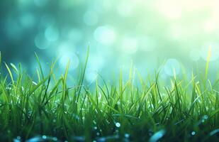 AI generated grass green background grass photo