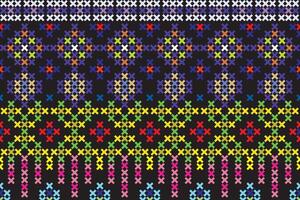 illustration pattern of the crass color on black background. vector