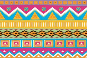 Illustration, The colorful fabric patterns with multi color background. vector