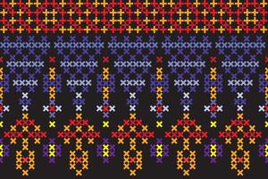illustration pattern of the crass color on black background. vector