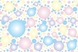 illustration pattern of the multicolor circle on white background. vector