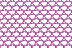 Illustration, Abstract triangle flower on white background. vector