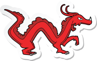 sticker of a cartoon dragon png