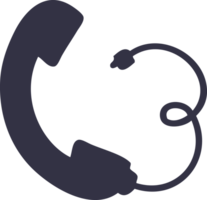 cute cartoon telephone receiver png