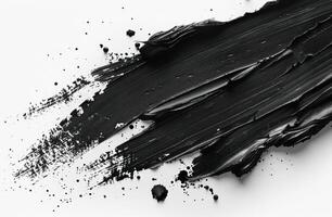 AI generated black paint brushes photo