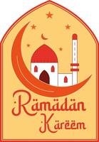 Ramadán kareem islámico antecedentes vector. gráfico diseño para el decoración de regalo certificados, pancartas, tarjeta y volantes. vector