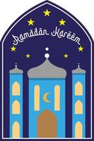 Ramadan Kareem Islamic Background vector.  Graphic design for the decoration of gift certificates, banners, card and flyer. vector