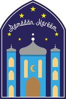 Ramadán kareem islámico antecedentes vector. gráfico diseño para el decoración de regalo certificados, pancartas, tarjeta y volantes. vector