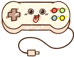 disegno a gesso del controller di gioco png