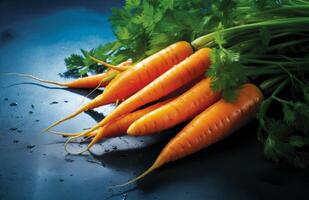 AI generated the health benefits of carrots photo