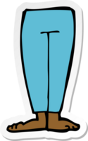 sticker of a cartoon legs png