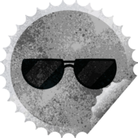 sunglasses round sticker stamp png