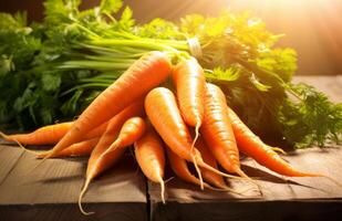 AI generated the health benefits of carrots photo