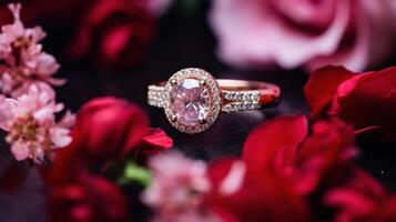 AI generated engagement rings of india, prices photo